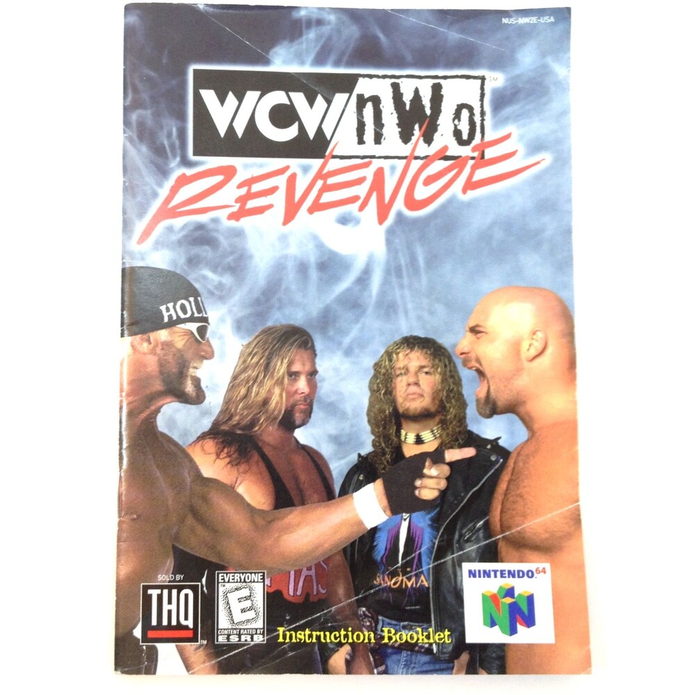 Vintage Nintendo 64 WCW /NWO Revenge Instruction Booklet 1998 Original Authentic